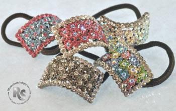 Pony Holder with Rhinestones in many color choices